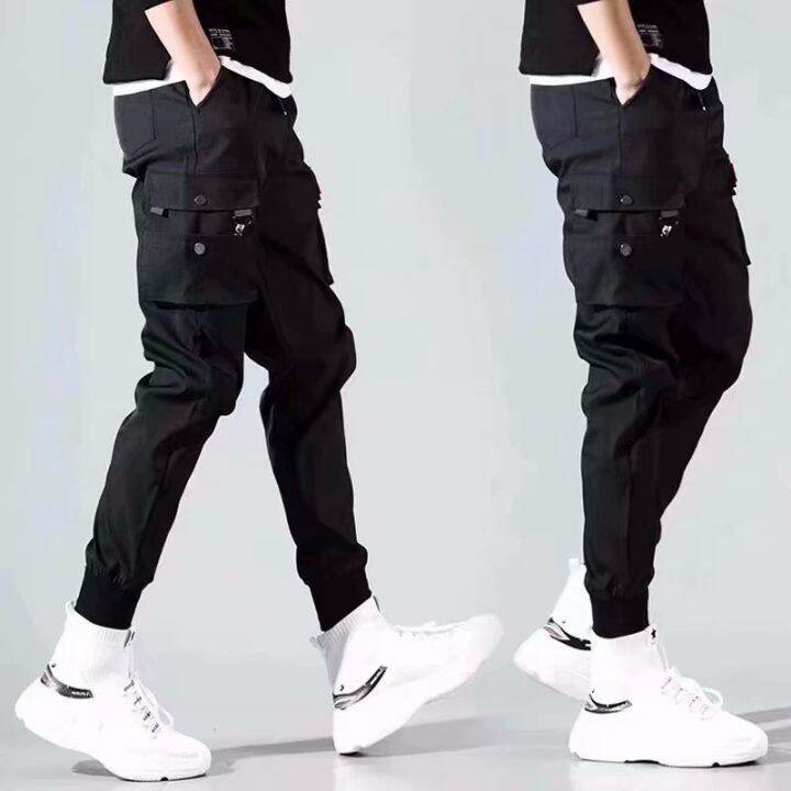 codtheresa-finger-korean-mens-pants-casual-pants-trend-capris-overalls-autumn-baggy-pants-loose-work-pants-versatile-mens-pants-harem-pants-joggers-sweatpants