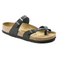 2022 Birkenstockรองเท้าแตะ Mayari Oiled Leather Womens Regular Width Sandals In Black