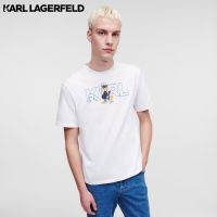 KARL LAGERFELD - DISNEY X KARL LAGERFELD LOGO T-SHIRT 231M1790 เสื้อยืด