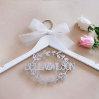 Personalized Wedding Hanger Custom Names Hanger Bridal Shower Gift Groom Hanger Bridesmaids Gift Couple Hanger Wedding Favors