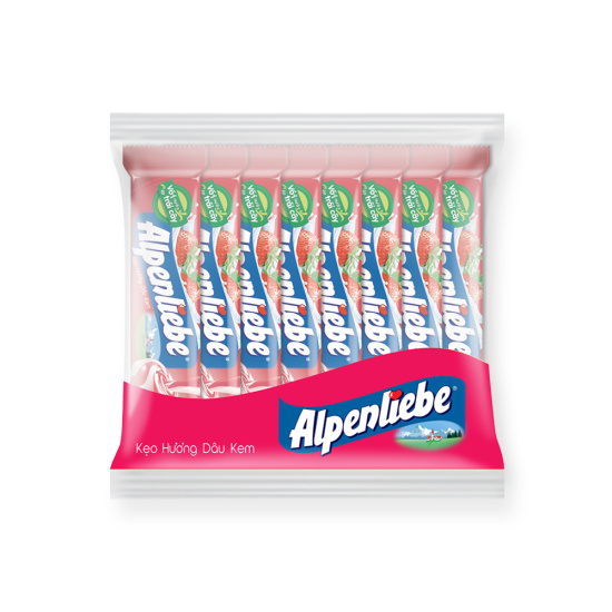 Kẹo alpenliebe hương dâu kem gói 16 thỏi - ảnh sản phẩm 2
