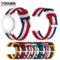 ∈◐✶ 22mm Woven Nylon Band Sport Strap Wristband for Samsung Gear S3 Frontier/Classic World Flag Stripe Design