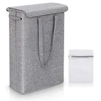 Folding Dirty Laundry Basket Foldable Basket Hamper Bin Bag Hamper with Lid Laundry Storage Baskets Washing Hamper