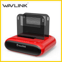 Wavlink Dual Slot External HDD Docking Station เข้าถึงได้ง่าย USB 3.0ถึง SATA I/ii/iii สำหรับ2.5หรือ3.5in HDD พร้อมการโคลนออฟไลน์ SSD รองรับ UASP SATA 5Gbps [รองรับ2X16TB]