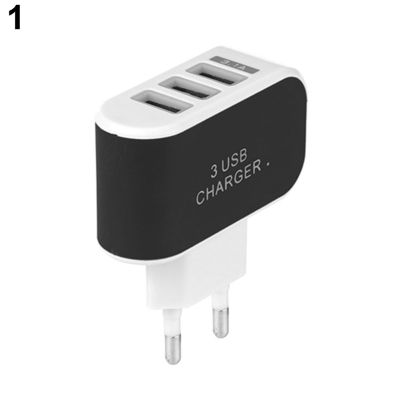 3.1A Triple USB 3 Port Wall Home Travel AC Charger Adapter for Samsung