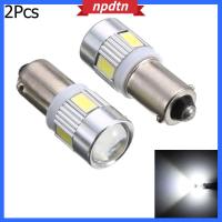 NPDTN 2ชิ้น12V โคมไฟอัตโนมัติ5630 6 SMD H6W T4W BA9S 363หลอดไฟป้ายทะเบียนรถไฟด้านข้างลิ่มรถยนต์