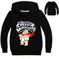 DLF 2-16 Captain Underpants Hoodies Kids Sweatshirt Baby Boy Clothes Children Sport Sweater for Girls Long Sleeve Tops Jumper