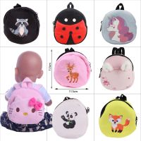 Cute Unicorn Kitty Doll Backpack Purse For American 18 Inch Girl 43 cm Born Baby Doll Clothes AccessoriesOur Generation Gifts