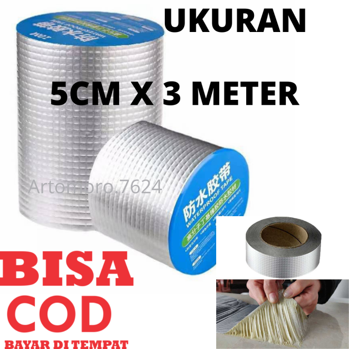 100% ORI / Lakban Alumunium Foil ( 5cm X 3Meter ) Rubber Tape Super ...