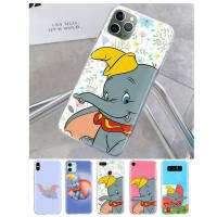 T-238 Cute Dumbo โปร่งใส อ่อนนุ่ม ซิลิโคน TPU เคสโทรศัพท์ หรับ iPhone 13 14 G9 Moto 12 G8 Play Mini SE Power Max Plus Pro