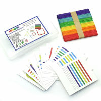 ของเล่นไม้ Montessori Sensory ของเล่น Color Sorting เกมของเล่นเพื่อการศึกษาเด็ก Fine Motor Skill Christmas Gift C64Y