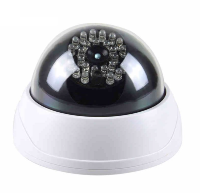 CCTV ภายในอาคารหุ่นปลอมโดมกล้องรักษาความปลอดภัย IR LEDs สีขาว