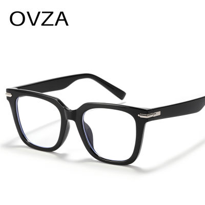 OVZA แฟชั่นต่อต้านแสงสีฟ้าแว่นตาผู้ชายแว่นตาโปร่งใสผู้หญิงกรอบแว่นตา S1035