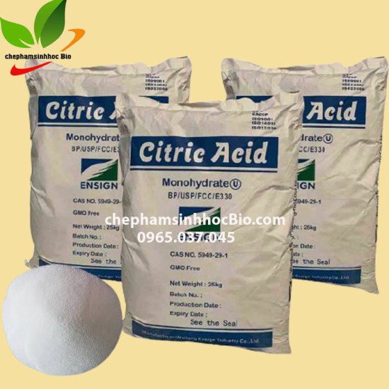 Acid citric. bột acid chanh. bao 25kg-1111 - ảnh sản phẩm 1