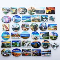 【YF】◈♨✘  Guilin china  Fridge Magnets Tourist Souvenir Dublin Chile Pisa Brasil 3d Resin Magnetic Refrigerator Sticker Decoration Gi