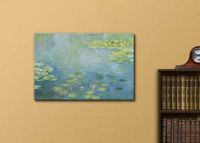 1ชิ้นไม้ภายในกรอบหรือไร้กรอบ Wall26-ดอกบัวโดย Claude Monet-ผ้าใบศิลปะพิมพ์บนผนังภาพวาดที่มีชื่อเสียงในการตกแต่งบ้าน