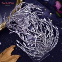 YouLaPan HP421 Bling Brides Crystal Headband Women Headpiece Wedding Hair Accessories Bride Headwear Wedding Tiara and Crown