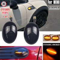 แบบไดนามิก LED ด้านข้างไฟเลี้ยวสำหรับ MINI Cooper R55 R56 R57 R58 R59 2007-2013 Repeater LED กระพริบไหลตัวบ่งชี้