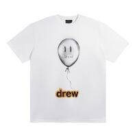 2023 NEWHigh Street Oversize Tee DRAEW ใหม่หลวม Pilling Letter พิมพ์ลำลองแขนสั้น Crew Neck Tee