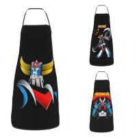 Goldorak Grendizer Apron Women Men Unisex Bib Anime UFO Robot Goldrake Kitchen Cooking Tablier Cuisine Chef Painting Aprons