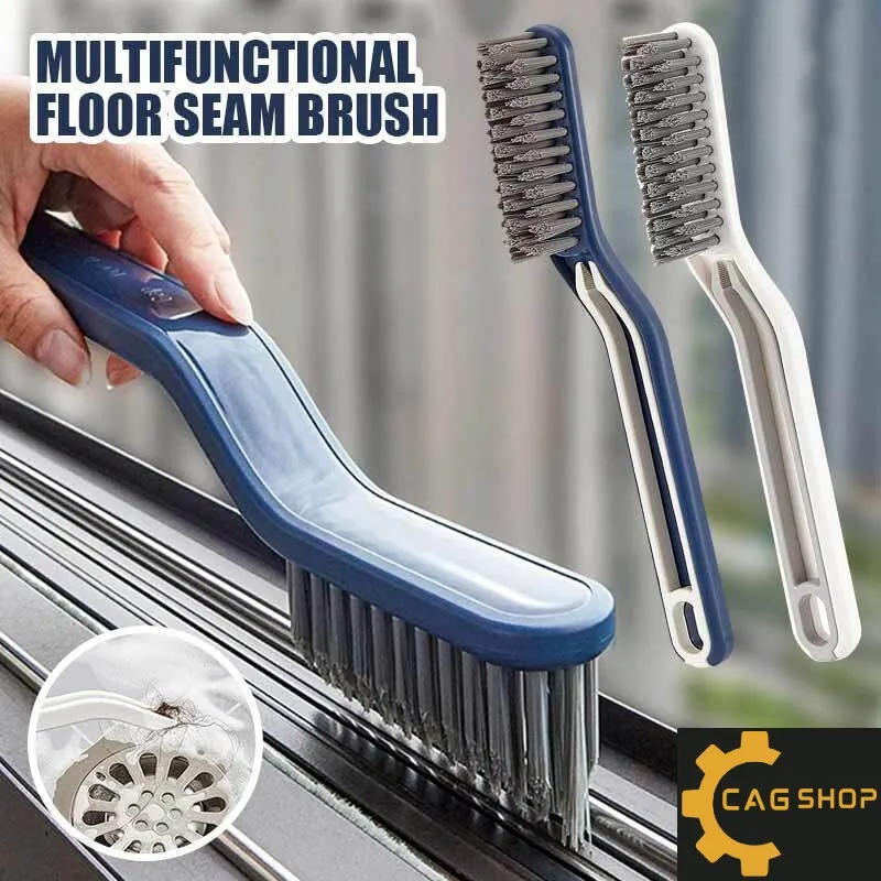 2 in1 Clip Hair Cleaning Brush for Wall, Multifunctional Floor Seam Brush