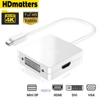 Mini DisplayPort Ke DP HDMI DVI VGA Kabel Adaptor Thunderbolt MDP Ke VGA HDMI DVI Video Display Converter untuk MacBook Pro Air