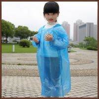 Jaz Pe Children Raincoat Solid Color Convenient Pullover Raincoat