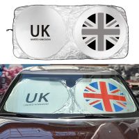 [HOT IUXKLKXLWSGH 551] Universal รถ Sunshade ด้านหน้าด้านหลัง Wiindshield Visor Sun Shade สำหรับ MINI Cooper Clubman R55 R60 F54 F56 F60 Countryman