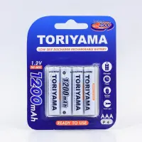 Woww สุดคุ้ม ถ่านชาร์จ Toriyama AAA 1200mAh (Ni-Mh) แพค 4 ก้อน ราคาโปร แบ ต เต อร รี่ แบ ต เต อร รี เเ บ ต เต อร รี่ แบ ต เต อร รี่ แห้ง