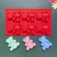 【lz】℗✜☄  3d adorável urso forma bolo molde de silicone molde ferramentas de cozimento cozinha fondant bolo molde cor azul fontes de cozimento