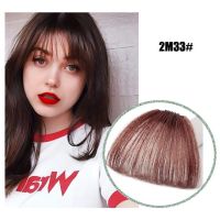 ยืดผมคลิปในผมขอบแฮร์พีซหน้าม้า20สีสำหรับผู้หญิงทนความร้อนได้ผมหน้าม้าปลอมใยสังเคราะห์แฮร์พีซติดผม