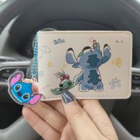 【CW】 Lilo  amp; Driver License Cartoon Leather Driver  39;s Driving Document Clip Credit Card ID Holder