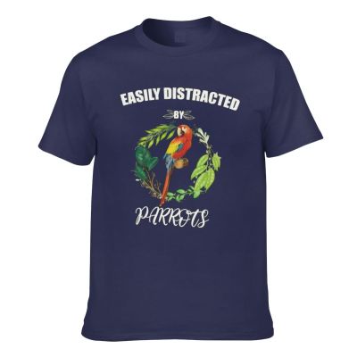 Easily Destracted By Parrots Macaw Parrot Mens Short Sleeve T-Shirt