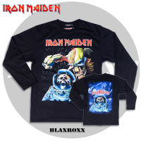 Blaxroxx เสื้อวง ลิขสิทธิ์แท้ Iron Maiden® (LS-IRM015) เสื้อยืด เสื้อสกรีนลาย เสื้อวินเทจ