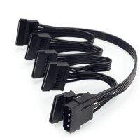 （A TOOT） Molex 4pin1 To 515Pin Hard DriveSupply SplitterCord สำหรับ DIYSever 4-Pin To 15-pin20CM Hot