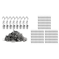 150 PCS Stainless Steel Curtain Clips with Hook for Curtain Photos Home Decoration Outdoor Party Wire Holder