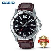 casio นาฬิกาข้อมือผู้ชาย สายหนัง รุ่น MTP-VD01L-1BVUDF ตัวล็อกแบบสายสอด