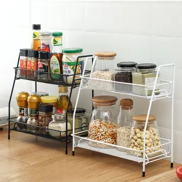 MAXCOOK 2 Tier Sliding Cabinet Basket Organizer Multifunctional Storage Organizer Holder, Under Sink Pull Out Organizer for Cabinet -sliding Drawer