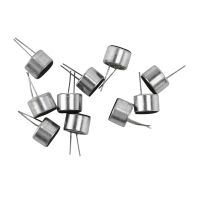 30 Pcs 2 Pin Mini MIC Capsule Electret Condenser Microphone Silver Tone Black