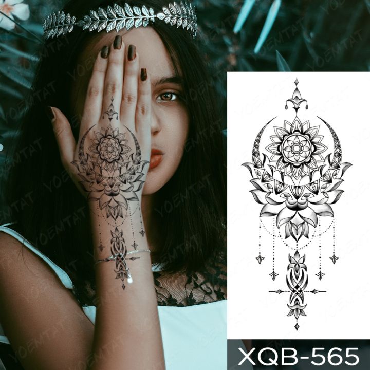 waterproof-temporary-tattoo-sticker-moon-sun-mandala-mehndi-lotus-henna-totem-flash-tatto-women-men-back-body-art-fake-tattoos