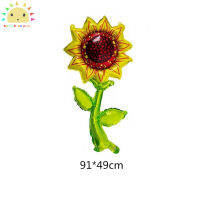 SS 2021New 37นิ้ว Sunflower บอลลูน Rose Daisy ดอกไม้ฟอยล์บอลลูน,สำหรับฤดูร้อน Sunshine วันเกิด,ฝักบัวเด็ก,งานแต่งงาน Decor