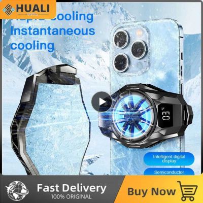 □♀♞ Mobile Phone Heat Sink Cooling Fan 4.5-6.7 Inch Type-c Fast Cooling Mobile Phone Lithe S8 Electronic Competition Radiator 5v/2a