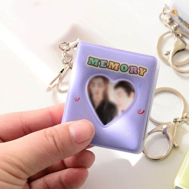 cw-1-inch-photo-albums-16-sticker-with-keychain-pendant-star-picture-storage-book