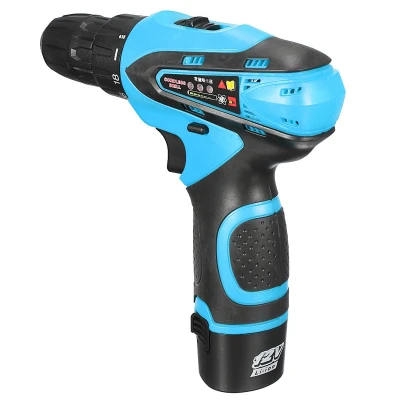 สว่านไร้สาย12V,ไขควงกระแทกพลังงานไฟฟ้าอุปกรณ์ลิเธียม-ไอออนสองความเร็ว