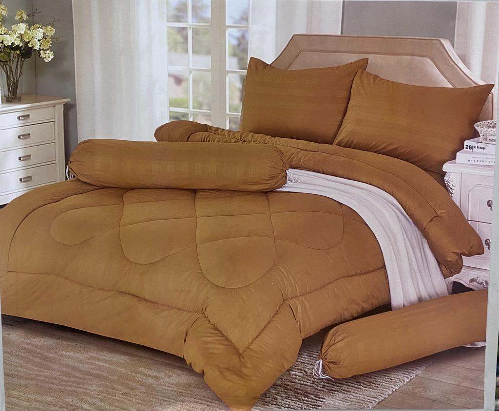 SET CADAR PLAIN/CADAR HOTEL+COMFORTER (7 IN 1) - READY BLOCK