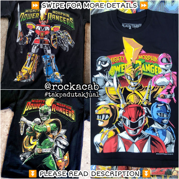 2023 newMighty Morphin Power Rangers Megazord Baju Robot Anime Game ...