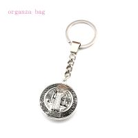 20pcslots Keychain 3D Benedict Cross Alloy Charms Pendants Key Ring Travel Protection DIY Jewelry A-553f