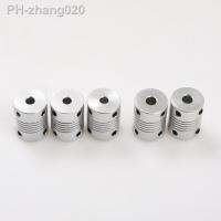 5pc/lot 5 6 6.35 8 10mm D19xL25 Aluminium CNC Stepper Motor Flexible Shaft Coupling Coupler Encoders Engraving Machine