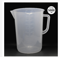 พร้อมที่จับถ้วยตวงพลาสติกถ้วยอบครัวแบบใสขนาด5000มล. ถ้วยตวงความจุเยอะ