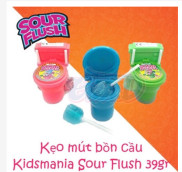 Kẹo mút bồn cầu Kidsmania Sour Flush Mỹ đủ 3 màu 1 chiếc